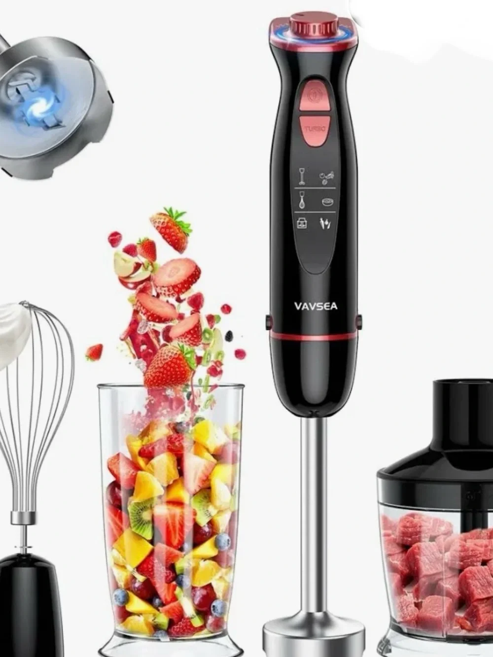 Immersion Hand Blender Versatile Food Processor.